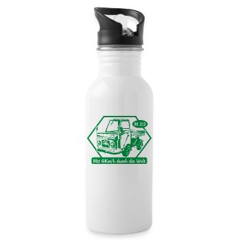 IFA LKW Multicar M22 - Trinkflasche mit integriertem Trinkhalm - Weiß - Rechts