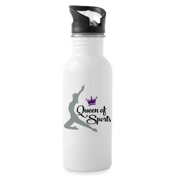 sports - Water bottle with straw - white - Right