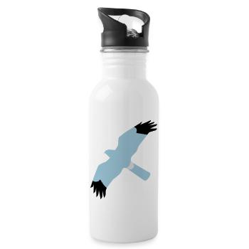 BAWC HHD Splat Design v3F - Water bottle with straw - white - Right