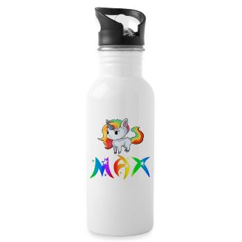Unicorn Max - Water bottle with straw - white - Right