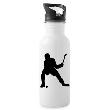 hockey - Gourde avec paille intégrée - blanc - Droite