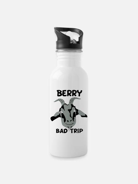 Berry Bad Trip - Gourde avec paille intégrée - blanc