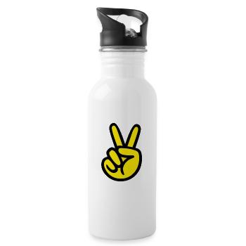 Victoria - Trinkflasche mit integriertem Trinkhalm - Weiß - Rechts
