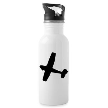 Avion - Gourde avec paille intégrée - blanc - Droite