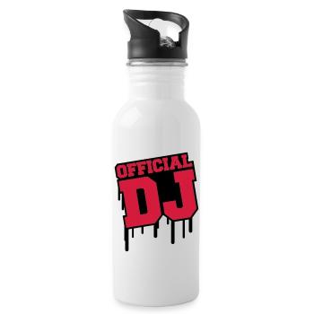 official_dj_c2 - Trinkflasche mit integriertem Trinkhalm - Weiß - Rechts
