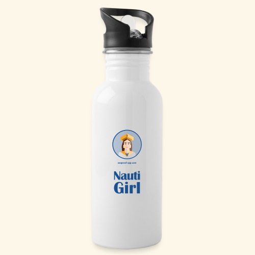 SeaProof Nauti Girl - Trinkflasche mit integriertem Trinkhalm