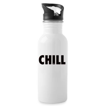 CHILL - Water bottle with straw - white - Right