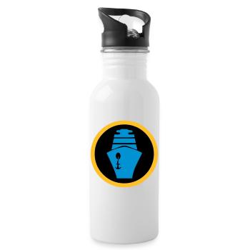 Ship | Cruise | Ferry - Water bottle with straw - white - Right