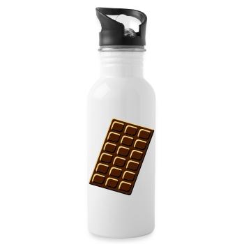 chocolate - Trinkflasche mit integriertem Trinkhalm - Weiß - Rechts