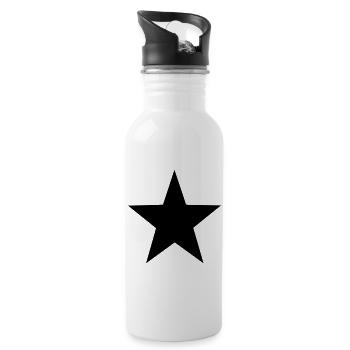 star stern Blackstar - Trinkflasche mit integriertem Trinkhalm - Weiß - Rechts