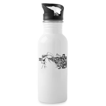Arditi! - Trinkflasche mit integriertem Trinkhalm - Weiß - Rechts