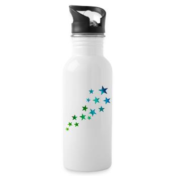Shooting star - Water bottle with straw - white - Right