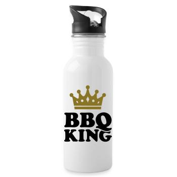 BBQ King - Water bottle with straw - white - Right