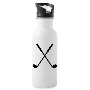 golfschläger - Trinkflasche mit integriertem Trinkhalm - Weiß - Rechts