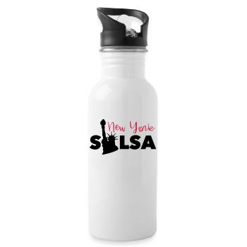 Salsa New York - Chemise Danse Salsa New York Style - Gourde avec paille intégrée - blanc - Droite