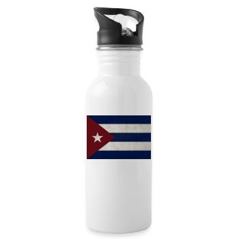 Cuba - Water bottle with straw - white - Right