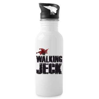 The Walking Jeck - Karneval Shirt - Trinkflasche mit integriertem Trinkhalm - Weiß - Rechts