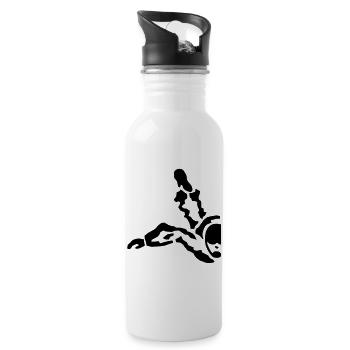 skydive - Water bottle with straw - white - Right
