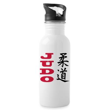 Judo - Water bottle with straw - white - Right