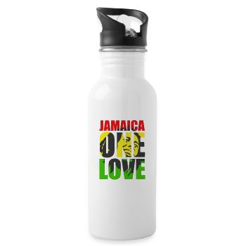 Jamaica One Love Underground - Gourde avec paille intégrée - blanc - Droite