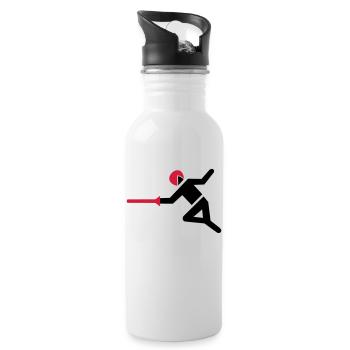 fencing - Water bottle with straw - white - Right