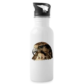 falcon - Water bottle with straw - white - Right