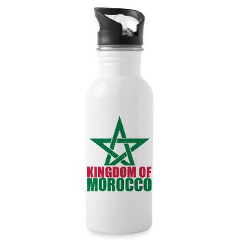 Royaume du Maroc - Gourde avec paille intégrée - blanc - Droite