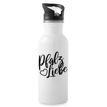Pfalz Liebe - Trinkflasche mit integriertem Trinkhalm - Weiß - Rechts