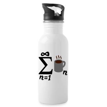 Infinite Coffee - Water bottle with straw - white - Right