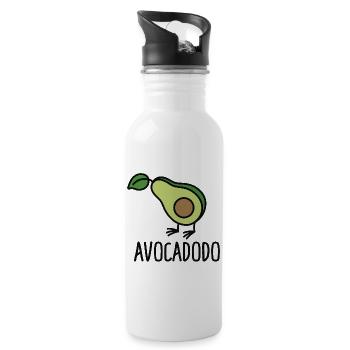 Avocadodo - Water bottle with straw - white - Right