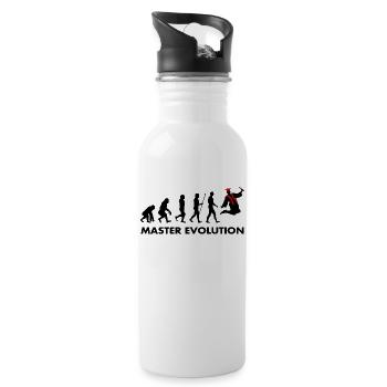 Examen de Master Evolution réussi - Gourde avec paille intégrée - blanc - Droite