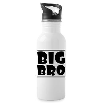 BIG BRO - Trinkflasche mit integriertem Trinkhalm - Weiß - Rechts