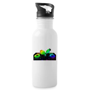 DJ - Water bottle with straw - white - Right