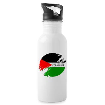 Palestine district - Water bottle with straw - white - Right