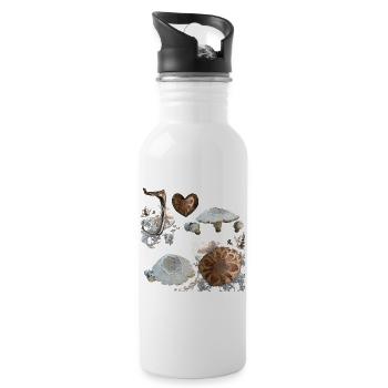 Fungi - Water bottle with straw - white - Right