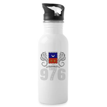 MAYOTTE - Water bottle with straw - white - Right