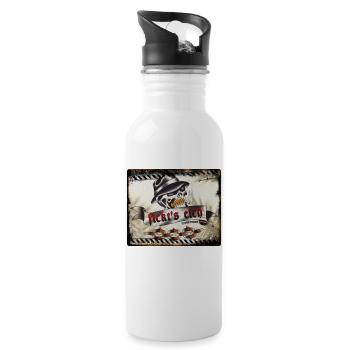 Fickt’s eich - Trinkflasche mit integriertem Trinkhalm - Weiß - Rechts