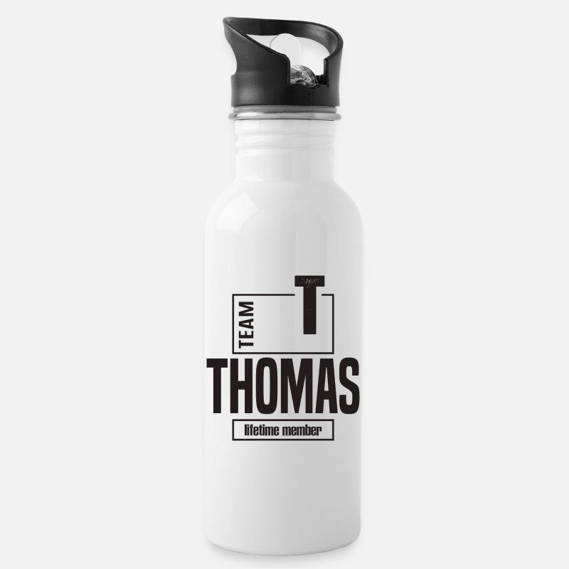 Thomas - Gourde avec paille intégrée - blanc