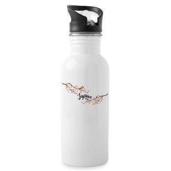 Japan - Trinkflasche mit integriertem Trinkhalm - Weiß - Rechts