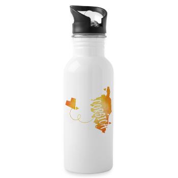 Corsica - Gourde avec paille intégrée - blanc - Droite