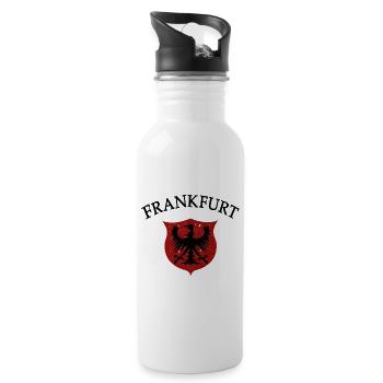 Francfort - Gourde avec paille intégrée - blanc - Droite