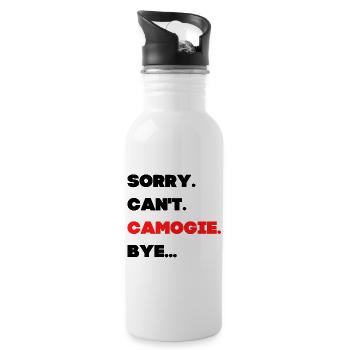 Sorry. Can't. Camogie. Bye - Water bottle with straw - white - Right