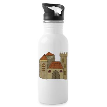 Château Château - Gourde avec paille intégrée - blanc - Droite