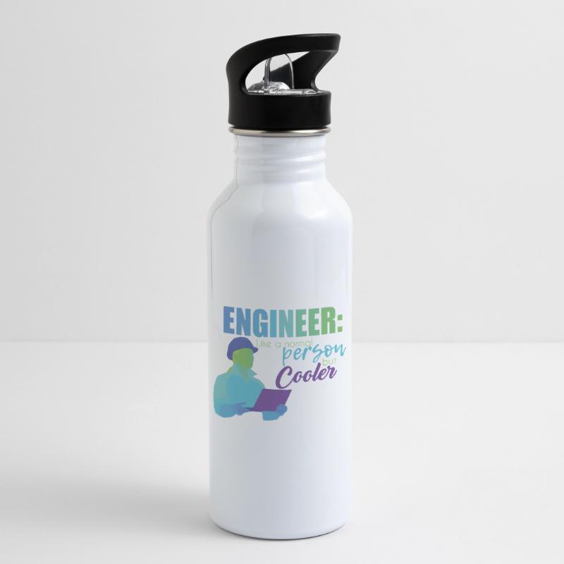 Engineer Engineer Technician Electrical Engineering Mechanical Engineering Water bottle with straw