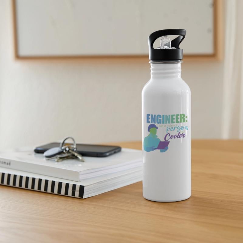 Engineer Engineer Technician Electrical Engineering Mechanical Engineering Water bottle with straw