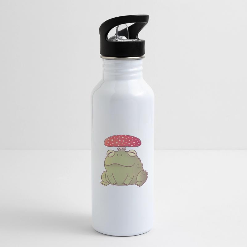 Mignon Toadstool Toad Doodle Gourde avec paille intégrée