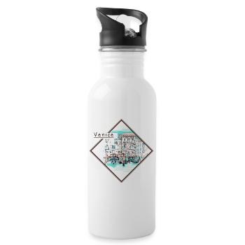 Venedig Venice Venezia Italien Italy Souvenirs - Water bottle with straw - white - Right