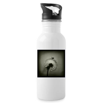 Tiny Planet - Trinkflasche mit integriertem Trinkhalm - Weiß - Rechts