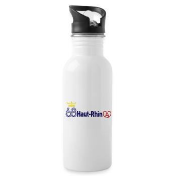 Haut-Rhin - Gourde avec paille intégrée - blanc - Droite