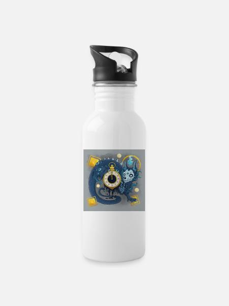 Blue Ink Spirits Posters - Démon Gardien du Temps - Gourde avec paille intégrée - blanc